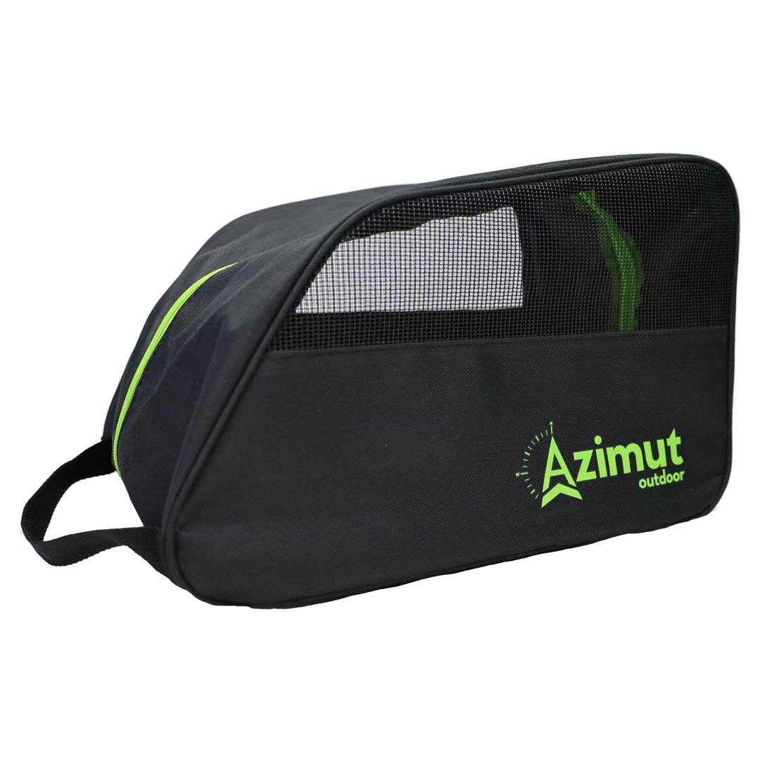 Housse A Chaussures Tiges Hautes Noir-vert | Azimut Outdoor