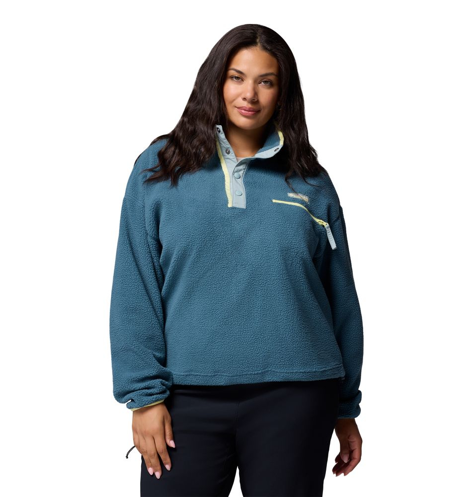 Polaire Femme Helvetia Ii Cropped Everblue Crushed Blue - Polaire