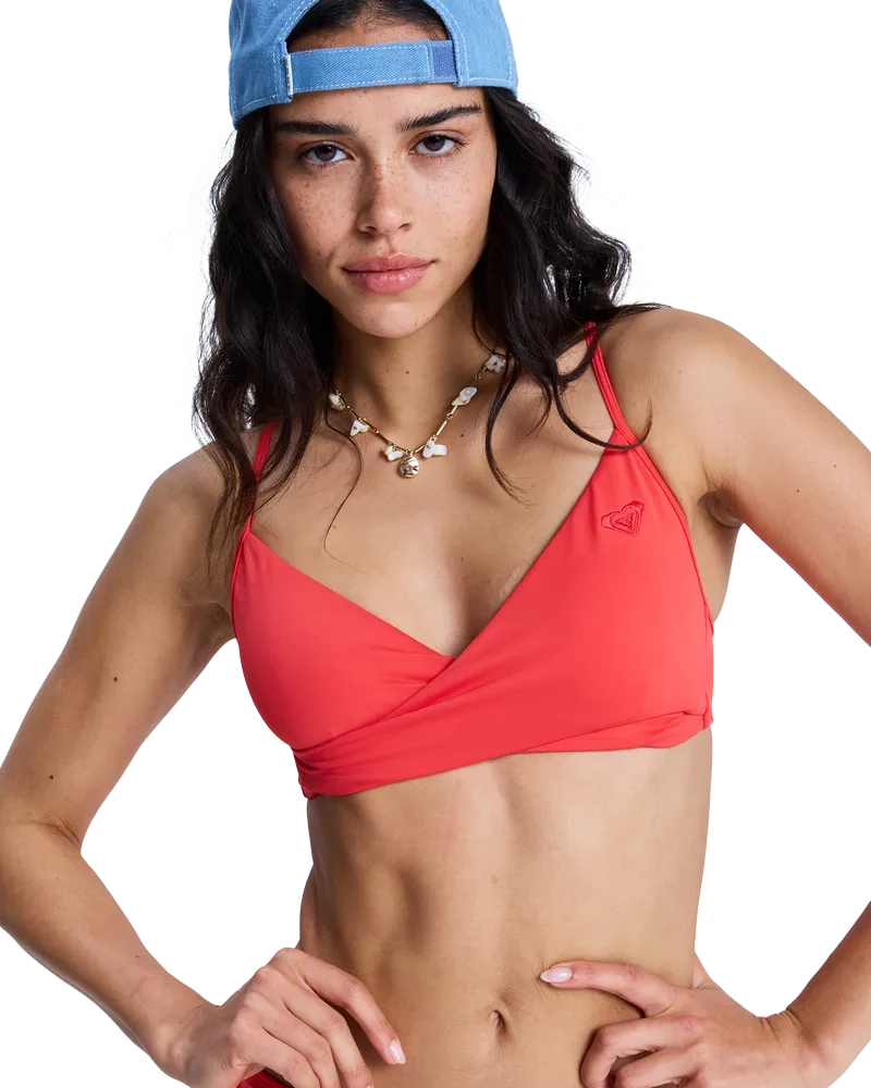 Sd Essential Wrap Bra Hibiscus - Haut | Roxy