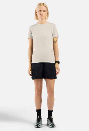 Merino Femme 160 Plain T-shirt Gardenia - Tee Shirt Mc | Odlo