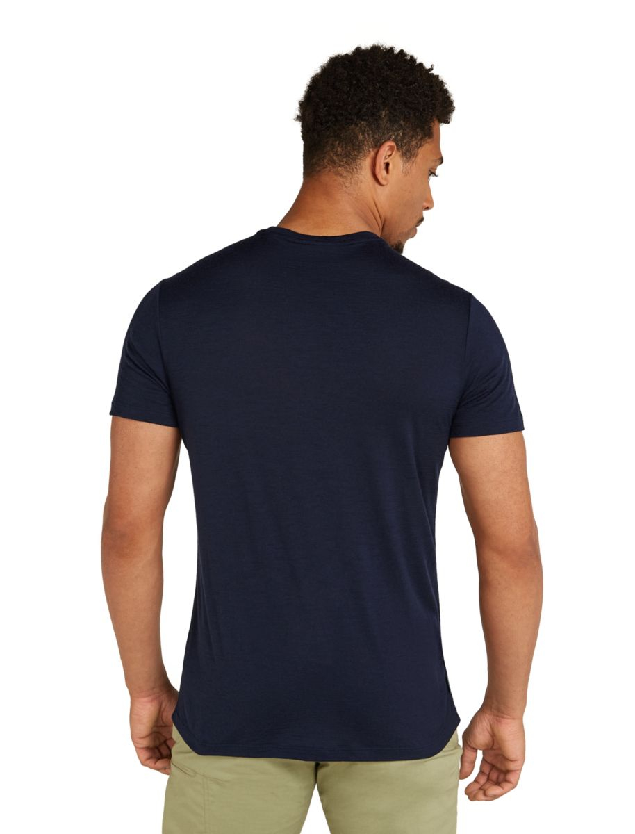 T-shirt Merino 150 Tech Lite Pol Paddle Midnight Navy | Icebreaker