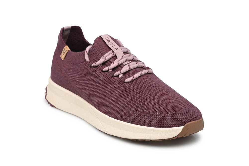 Tsavo 2.0 Wool Wine Femme - Chaussures | Saola