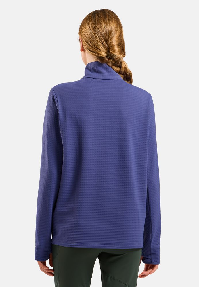 T-shirt 1/2 Zip Femme Essential Thermal Skipper Blue