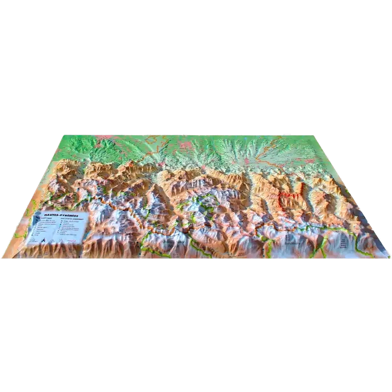Carte 3d Hautes Pyrenees - Cartes | 3dmap