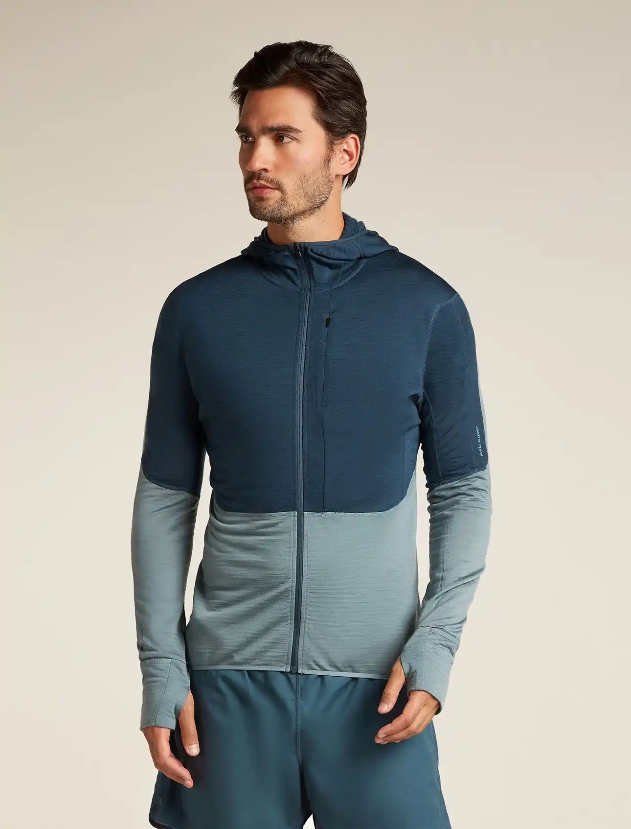Veste Merino 200 Realfleece Descender Abyss Blue - Veste | Icebreaker