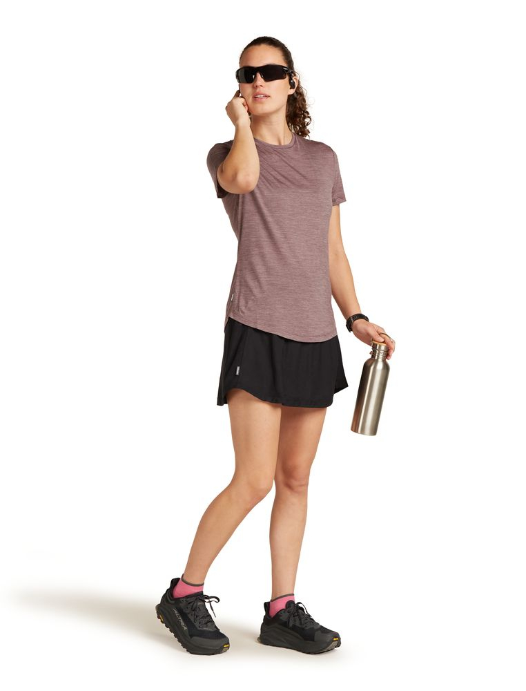 T-shirt Femme Merino 125 Cool-lite Sphere Iii Carob | Icebreaker
