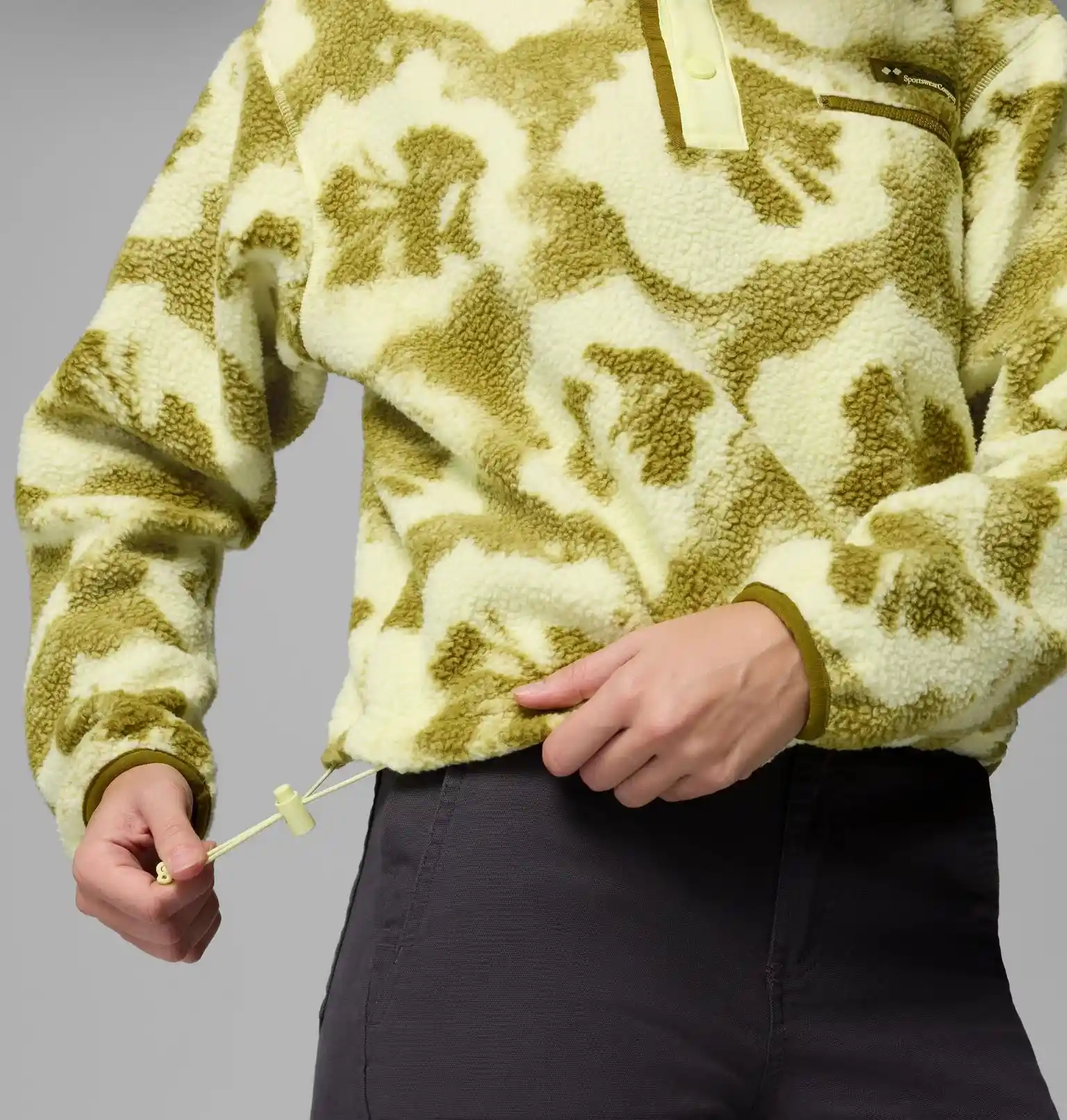 Polaire Femme Helvetia II Printed Cropped Citron Haze Sprayflower - Polaire | Columbia