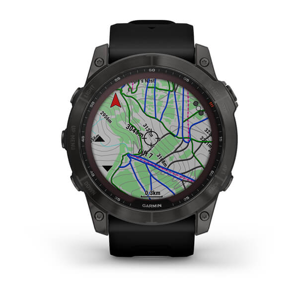 Fenix 7x Sapphire Solar Titane Carbon Gray Dlc - Gps Running | Garmin