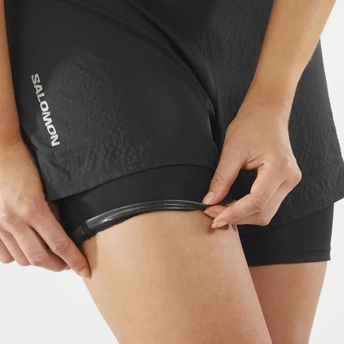 Short Femme Sense Aero 2in1 Deep Black - Short | Salomon