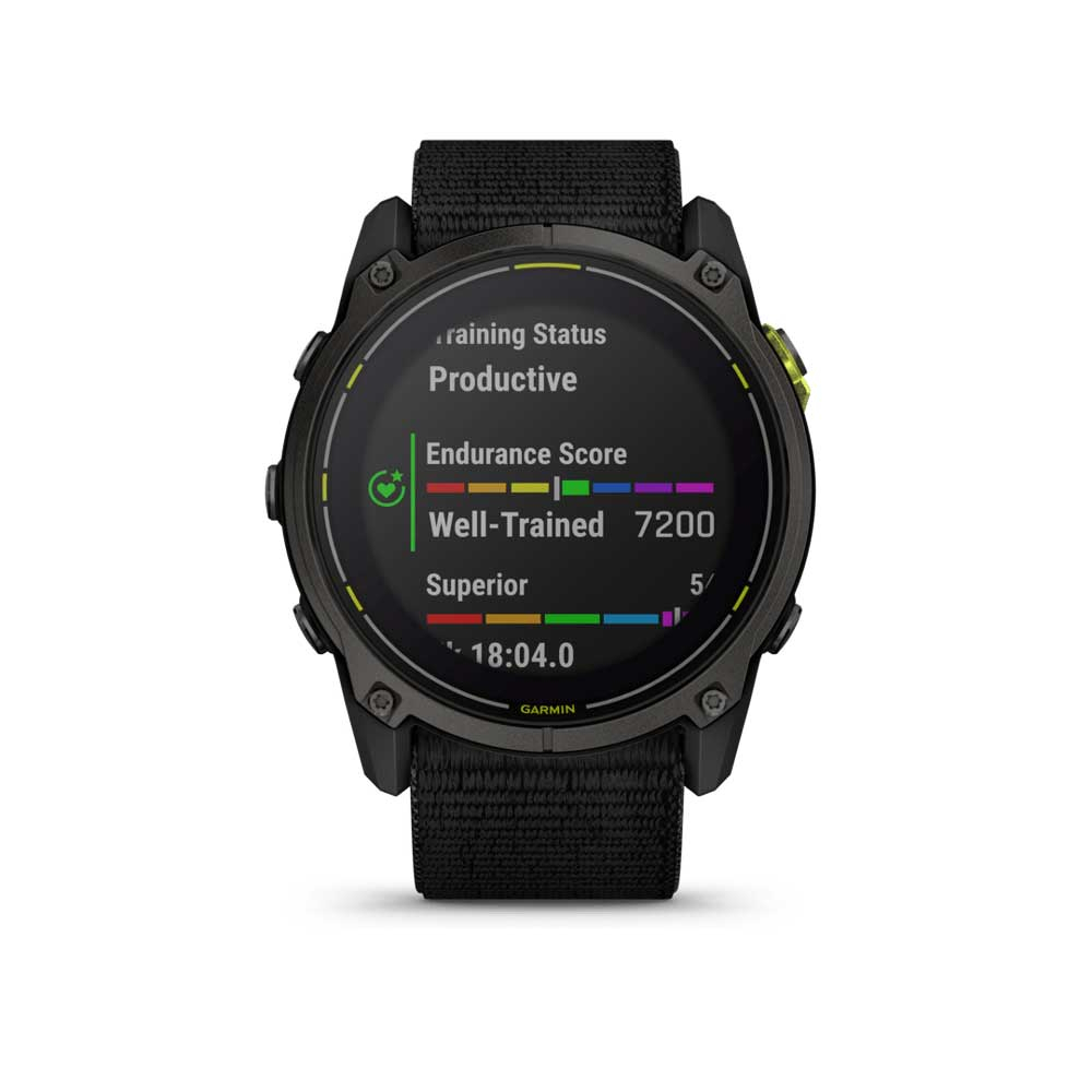 Enduro 3 Solar Sapphire Titane Carbon Gray Dlc - Gps Running | Garmin