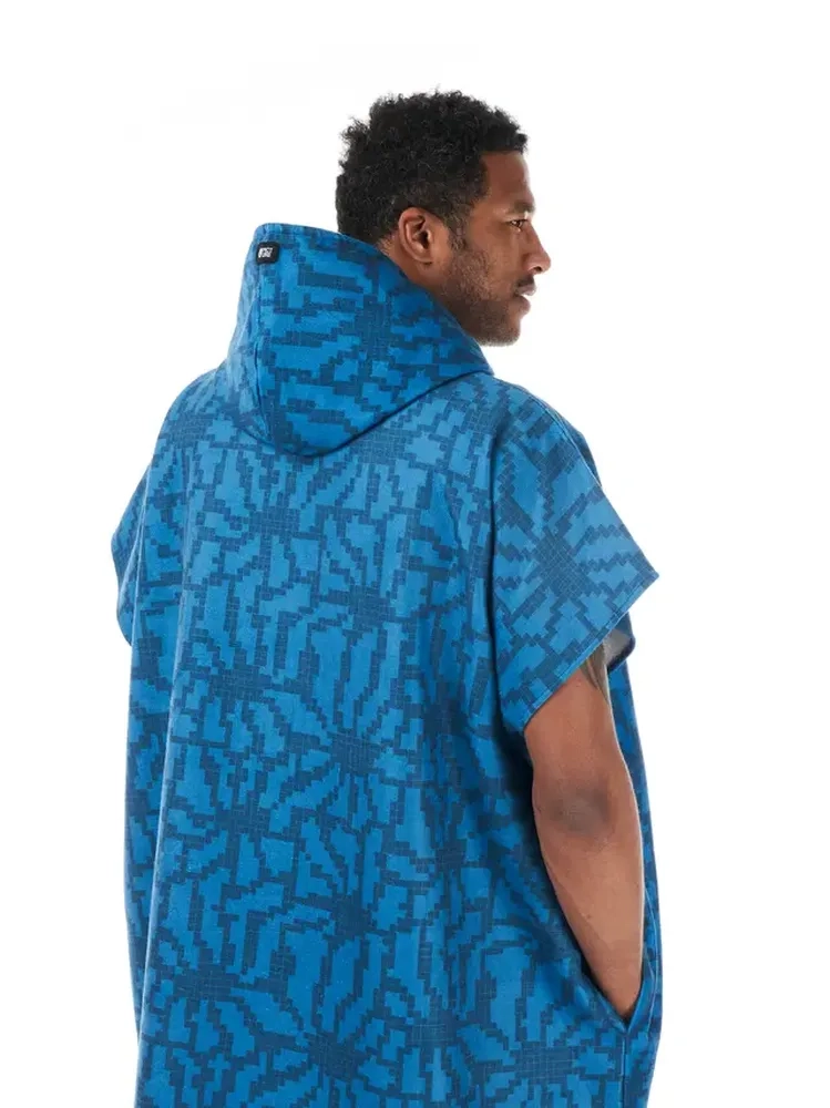 Poncho Tasman Blue Flower Print - Poncho | Picture Organic Clothing