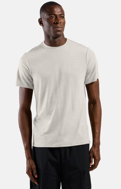 Merino Tencel Plain T-shirt Gardenia - Tee Shirt Mc | Odlo