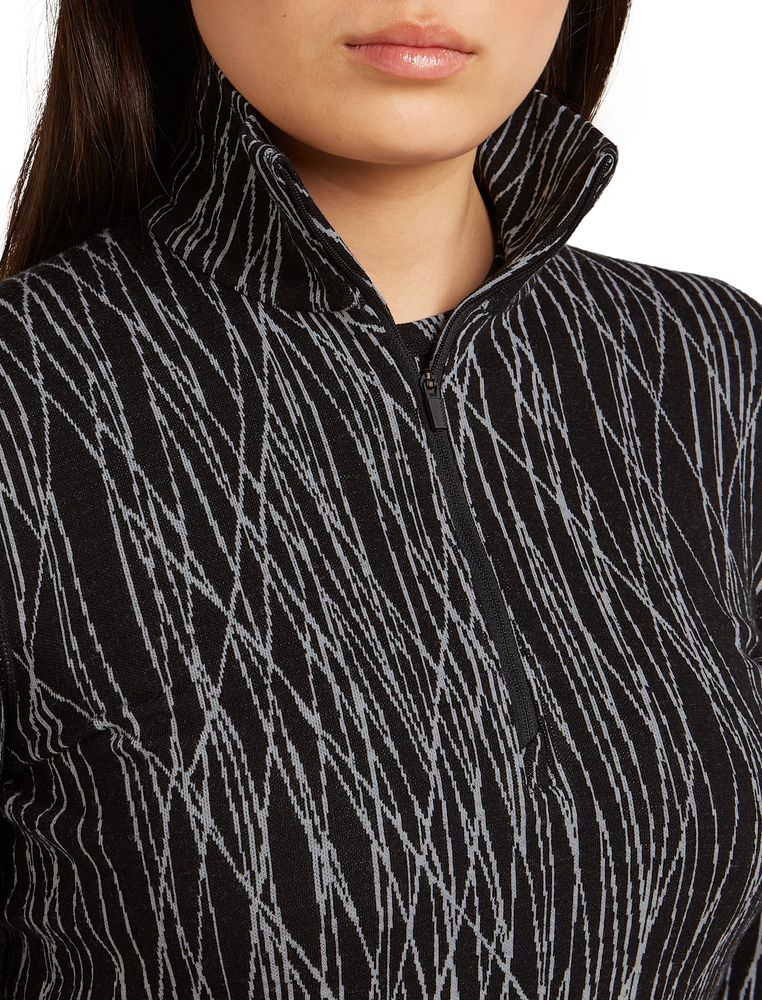 T-Shirt Femme Mer 260 Vertex Delta Aop Black Snow