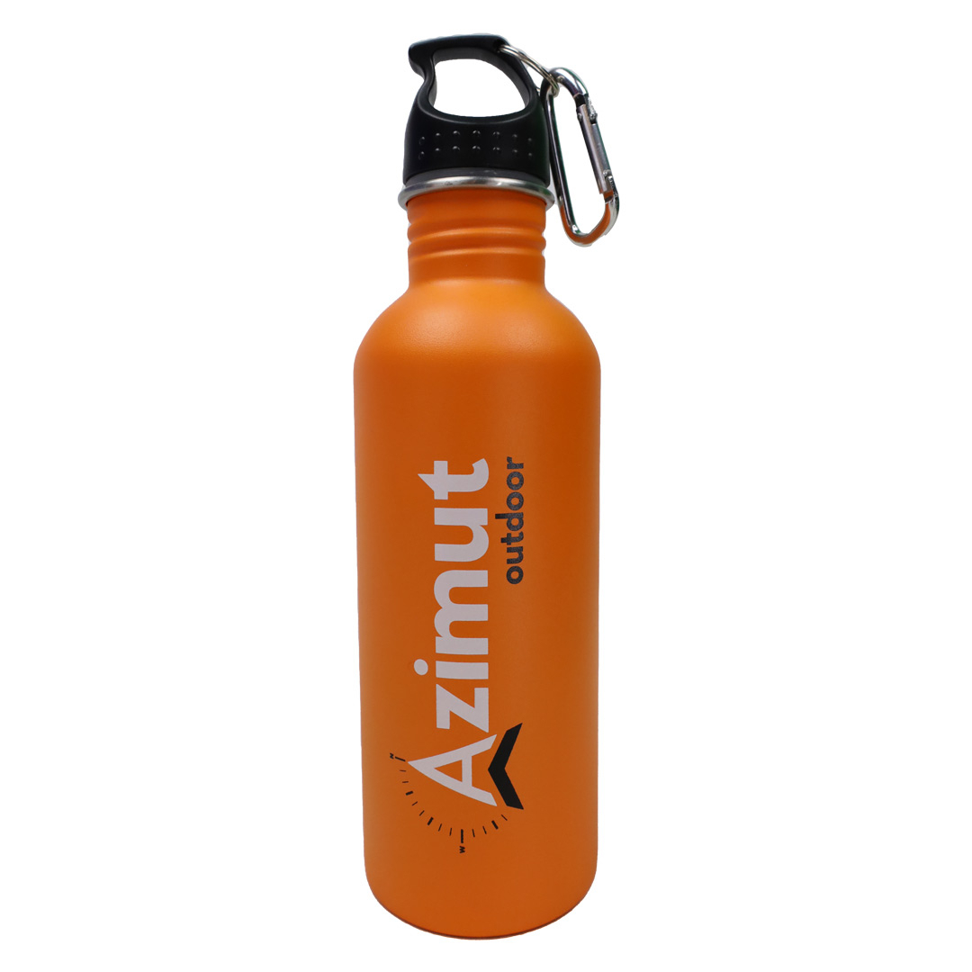 Gourde De Randonnee Acier 1l Orange Mat | Azimut Outdoor
