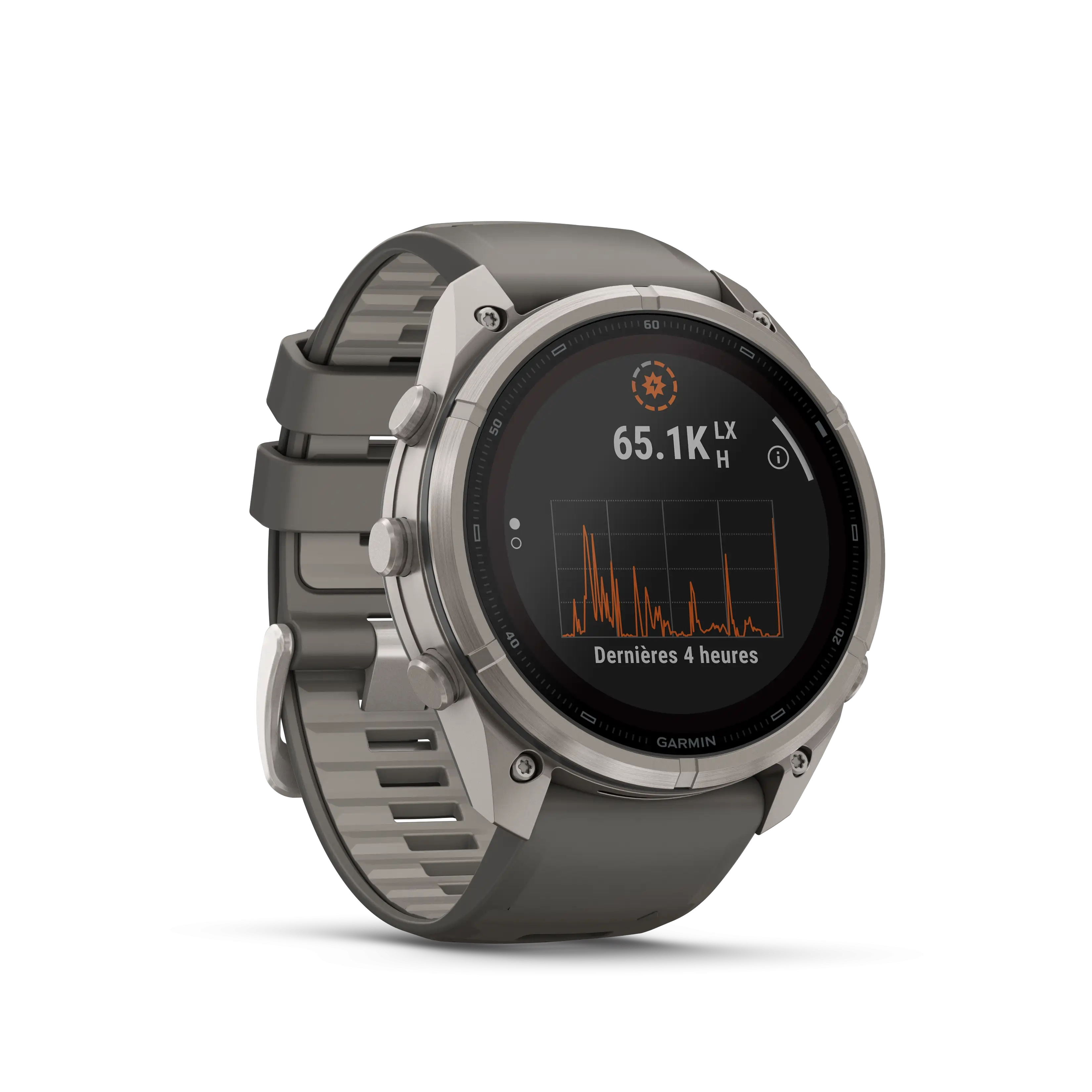 Fenix 9 Pro 51mm Solar Inreach Titane Pebble Grey - Gps | Garmin