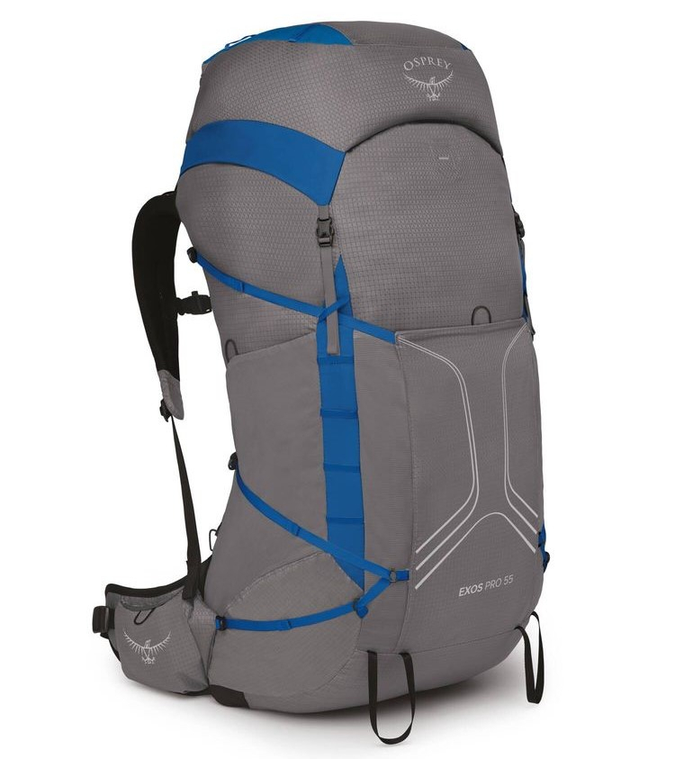 Exos Pro 55 Dale Grey / Agam Blue - Sac A Dos | Osprey