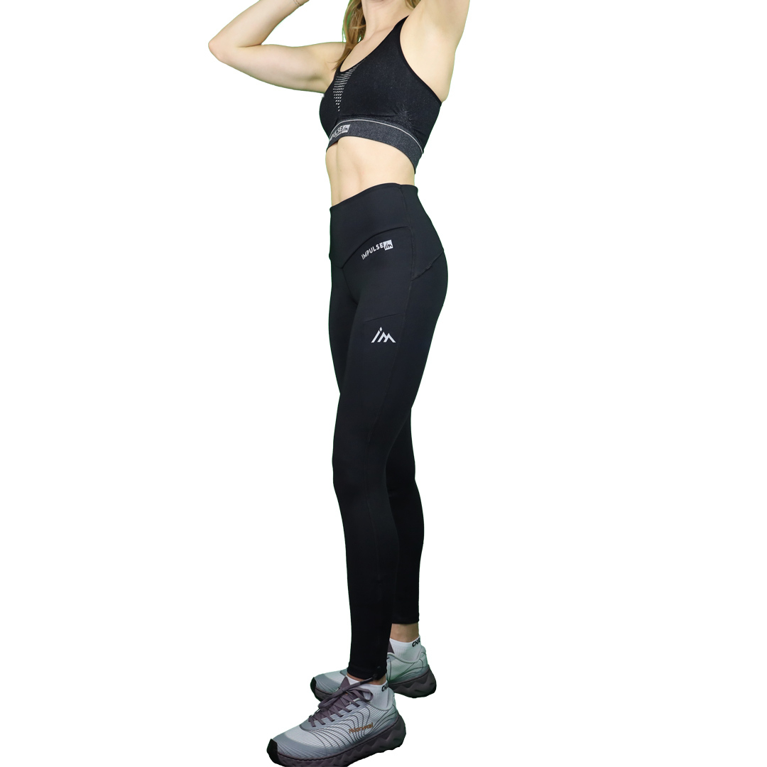 Collant / Legging Femme Trail+ Black - Collant | Impulse Outdoor