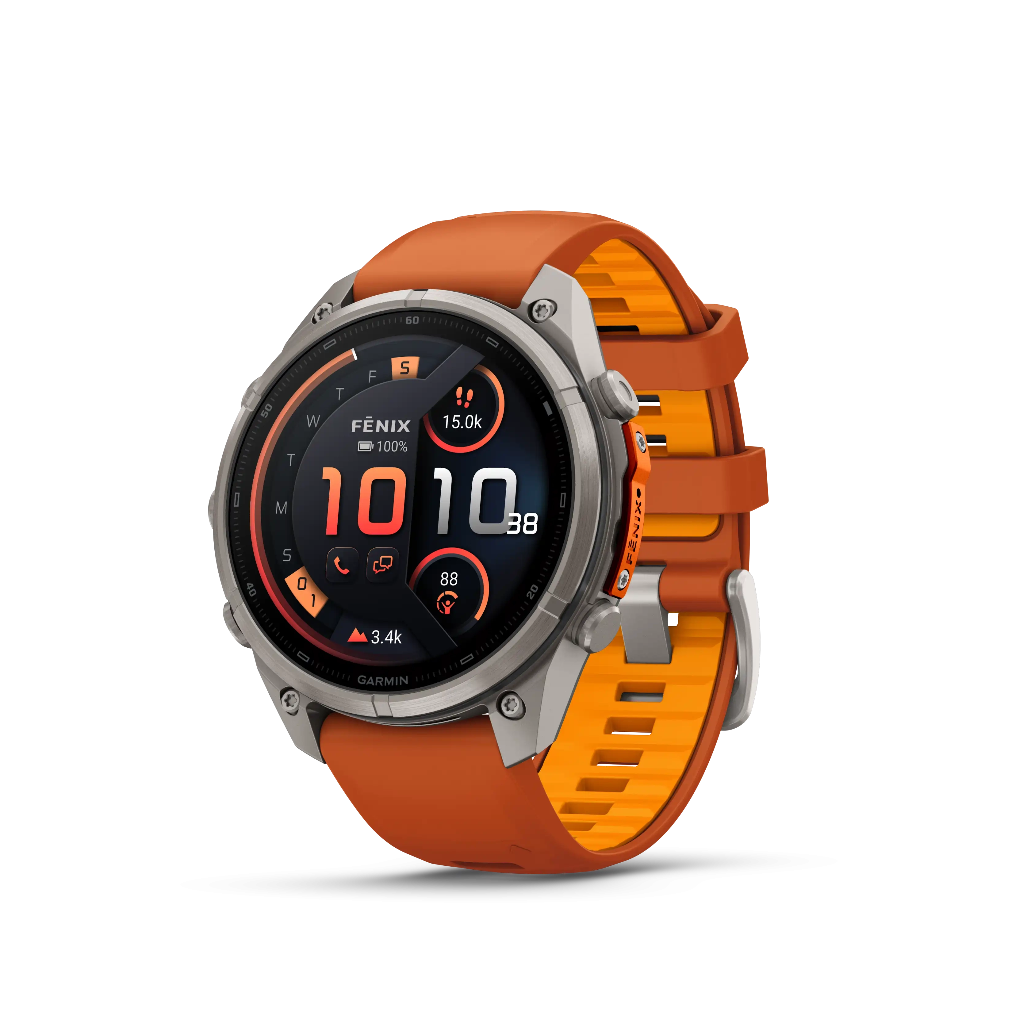 Fenix 9 Pro 47mm Amoled Inreach titane anthracite bracelet Sparkle  - Gps | Garmin