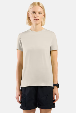 Merino Femme 160 Plain T-shirt Gardenia - Tee Shirt Mc | Odlo