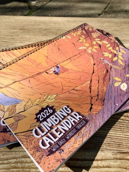 2026 Climbing Calendar With Daily Workout Tracker - Librairie