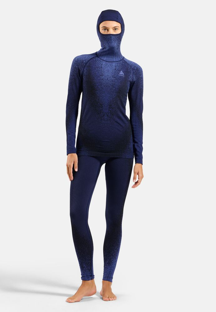 Collant Long Femme Performance Warm Blackcomb Skipper Blue