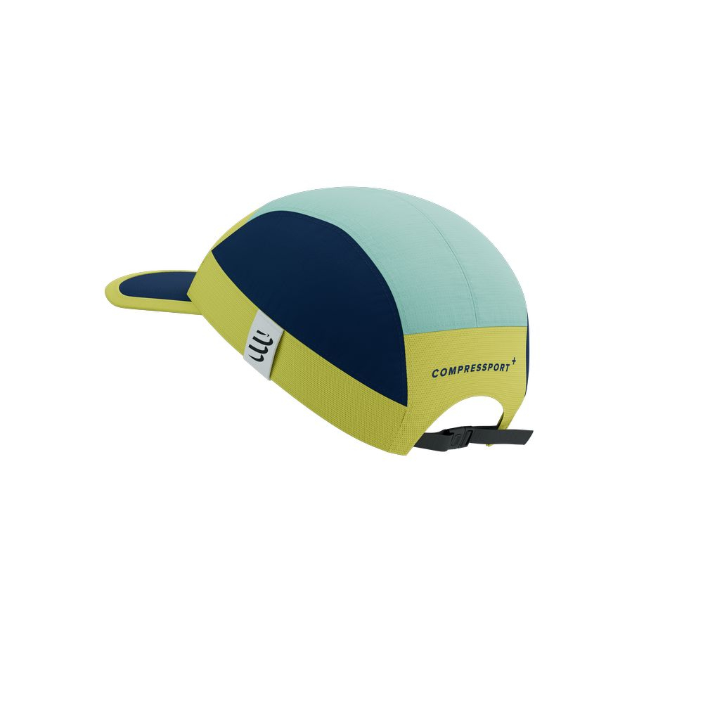 5 Panels Lcap Bleu Vert - Casquette | Compressport