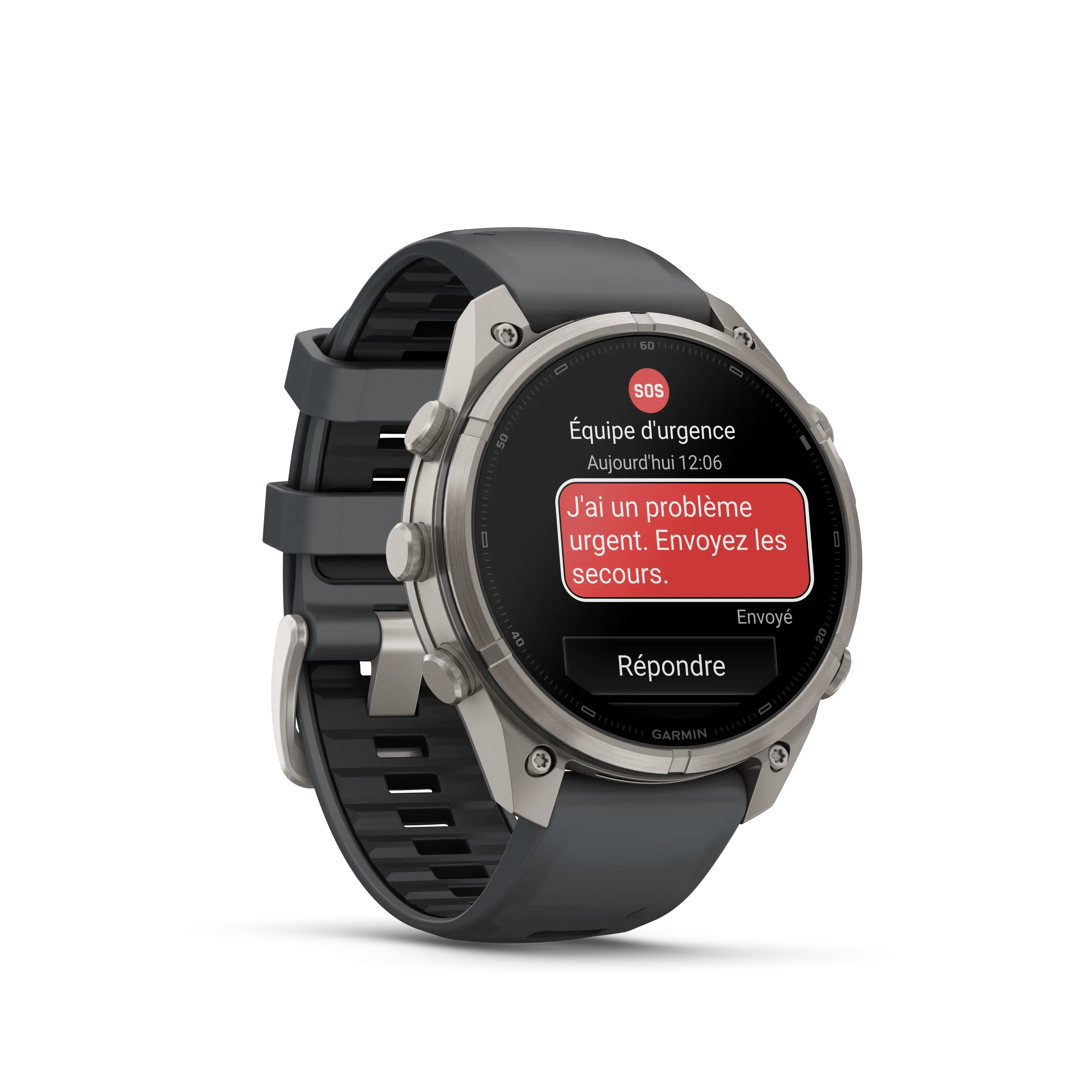 Fenix 9 Pro 47mm Amoled Inreach Titane graphite noir - Gps | Garmin