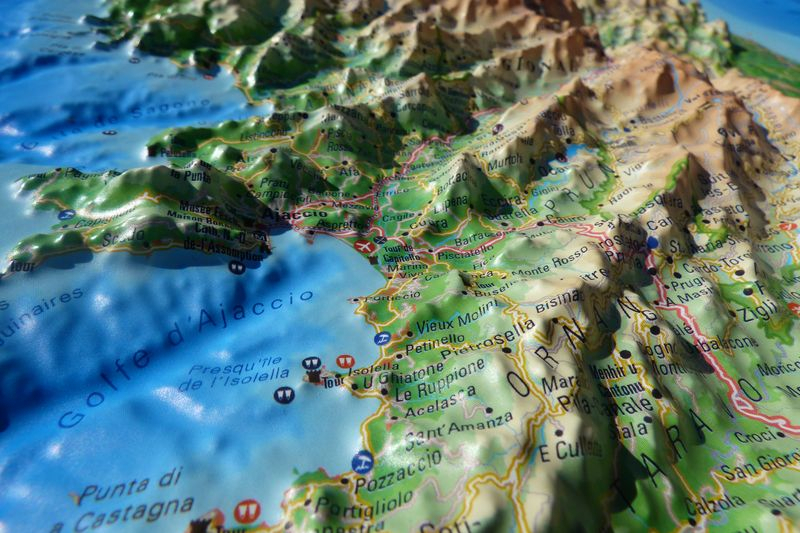 La Corse - Cartes | 3dmap