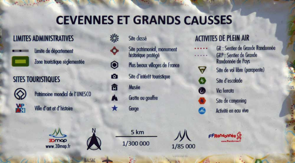 Cevennes Grands Causses - Cartes | 3dmap