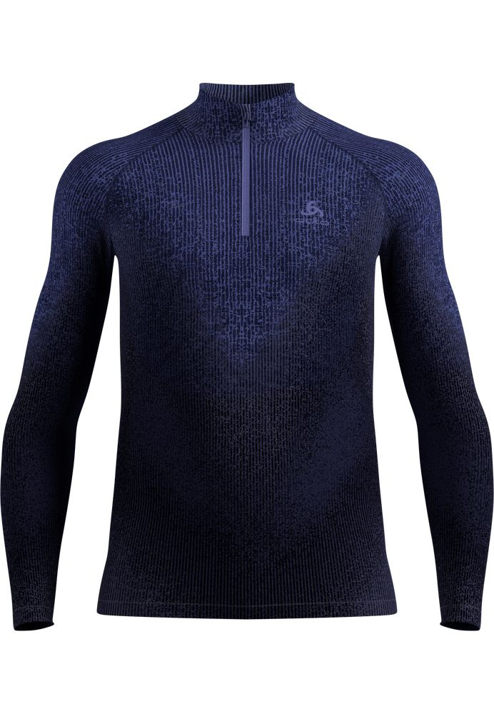 T-shirt 1/2 Zip Performance Warm Blackcomb Skipper Blue