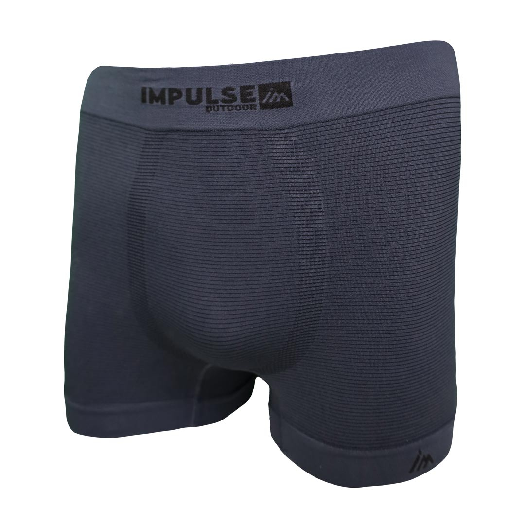 Men Seamless Boxer Trail+ Grey - Boxer | Impulse Outdoor