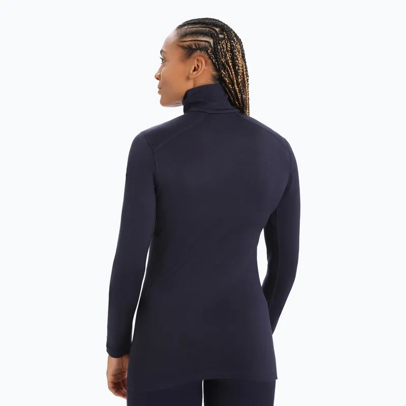T-shirt 260 Tech Ls Half Zip Femme Midnight Navy | Icebreaker