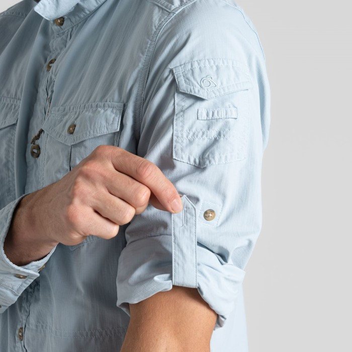 Nosilife Adventure Long Sleeved Shirt Iii Niagara Blue | Craghoppers