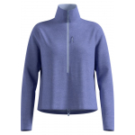 Polaire Femme Grid Fleece 1/2 Zip Blue Heron Melange