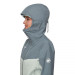 Crater IV HS Hooded Jacket Women Silver Sage Strata