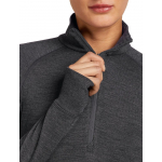 T-Shirt Femme Mer 260 Zoneknit Half Zip Jet Heather