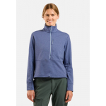 Polaire Femme Grid Fleece 1/2 Zip Blue Heron Melange