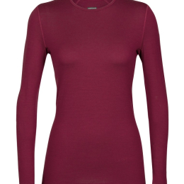 T-shirt Femme Ml 260 Tech Crewe Cherry - Tee Shirt Ml | Icebreaker