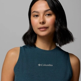 Débardeur Femme Columbia Move High Neck Everblue Heather - Debardeur | Columbia