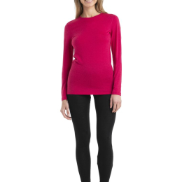 T-shirt Femme 200 Oasis Ls Crewe Electron Pink | Icebreaker