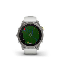 Epix Sapphire Titane Silver - Bracelet Blanc - Gps Running | Garmin