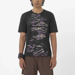T-shirt Shkout Core Gfx Deep Black - Tee Shirt Mc | Salomon