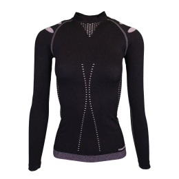 Ladies Seamless T-shirt North Pole Black | Azimut Outdoor
