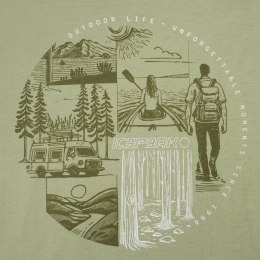 T-Shirt Beeville Vert - Tee Shirt Mc | Icepeak