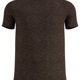 T-Shirt Essential Seamless Brown Granite Melange - Tee Shirt Mc | Odlo