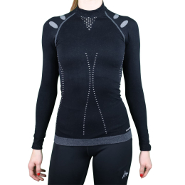 Ladies Seamless T-shirt North Pole Black | Azimut Outdoor