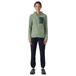 Veste Polaire A Capuche Femme R1 Air Ellwood Green | Patagonia