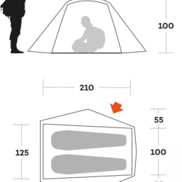 Blow 2 Oil Blue - Tente | Ferrino