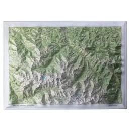 Carte En Relief Pic Du Midi Bigorre | Deniveles Editions