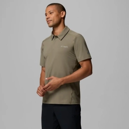 Polo Diamond Peak Pro Stone Green - Tee Shirt Mc | Columbia Sportswear